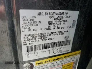 2017 Ford Expedition Max XLT with VIN 1FMJK1JT8HEA40303, listed as a Copart auction lot 58907515 with 150,703 mi miles and Salvage title. Bid and sale history available at DreamBid. Image 13.