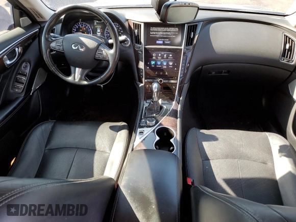 2017 Infiniti Q50 Premium z VIN JN1EV7AR9HM840329, wystawiony jako Copart lot #49451005 z przebiegiem 95 348 mil mil oraz Szkoda całkowita • Salvage title. Historia ofert i sprzedaży dostępna na DreamBid. Obrazek 8.