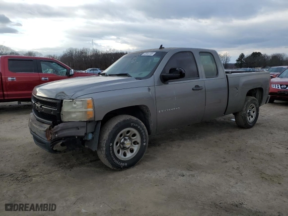 2007 Chevrolet Silverado 1500 Work Truck with VIN 1GCEC19C37Z506718, listed as a Copart auction lot 43644155 with 242,698 mi miles and Clean Title. Bid and sale history available at carsss.com. Image 1.