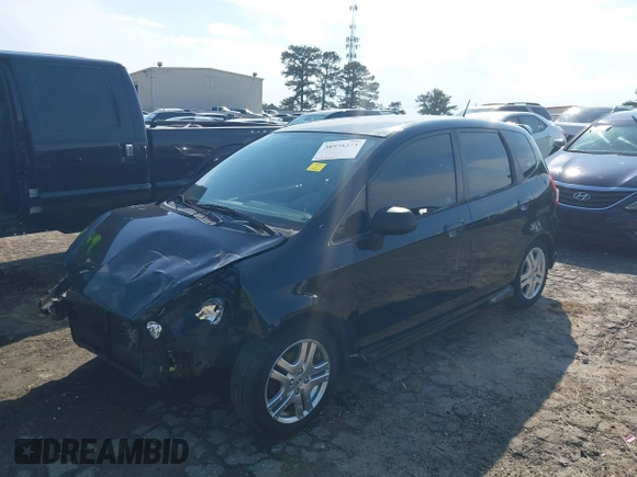 2008 Honda Fit Sport with VIN JHMGD38658S034124, listed as a IAAI auction lot 38975373 with 202,822 mi miles. Bid and sale history available at carsss.com. Image 17.