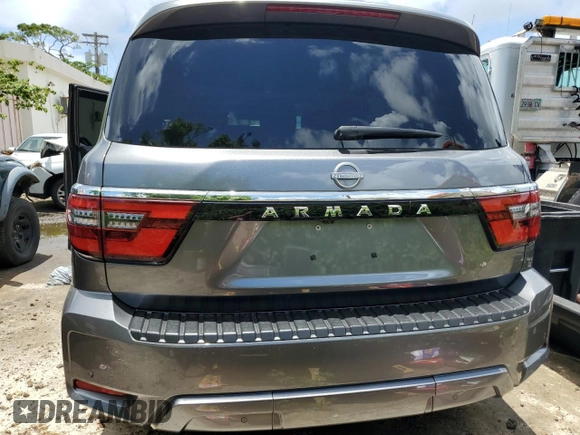 2023 Nissan Armada SV with VIN JN8AY2ACXP9180180, listed as a Copart auction lot 66499514 with Not Provided miles and Salvage Title. Bid and sale history available at carsss.com. Image 6.