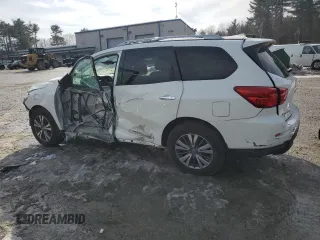 2020 Nissan Pathfinder S with VIN 5N1DR2AM0LC644004, listed as a Copart auction lot 46445495 with 36,857 mi miles and Salvage Title. Bid and sale history available at carsss.com. Image 2.