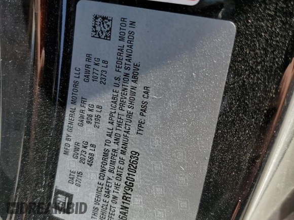 2016 Cadillac ATS-V z VIN 1G6AN1RY9G0102639, wystawiony jako Copart lot #48065865 z przebiegiem 97 200 mil mil oraz Szkoda całkowita • Salvage title. Historia ofert i sprzedaży dostępna na DreamBid. Obrazek 12.