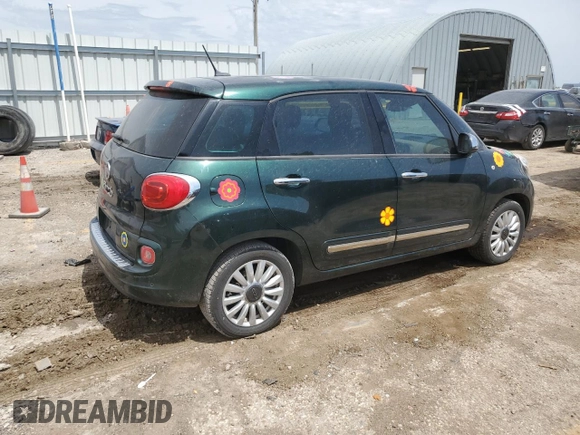2015 FIAT 500L Lounge with VIN ZFBCFACH2FZ034998, listed as a Copart auction lot 54058445 with 149,247 mi miles and Salvage title. Bid and sale history available at DreamBid. Image 3.