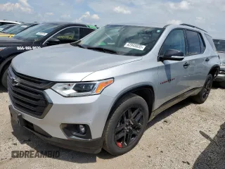 2021 Chevrolet Traverse Premier with VIN 1GNEVKKWXMJ159359, listed as a Copart auction lot 62945035 with 74,624 mi miles and Salvage title. Bid and sale history available at DreamBid. Image 1.