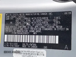 2010 Lexus RX 350 with VIN 2T2BK1BA5AC026031, listed as a IAAI auction lot 41223235 with 218,335 mi miles and . Bid and sale history available at carsss.com. Image 9.