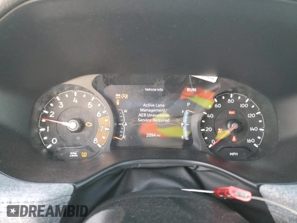 2025 Jeep Compass Sport with VIN 3C4NJDAN9ST516030, listed as a Copart auction lot 52292005 with 2,094 mi miles and Salvage title. Bid and sale history available at DreamBid. Image 9.