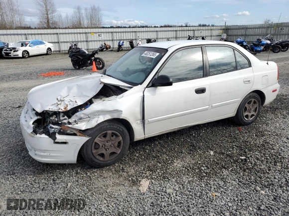 2003 Hyundai Accent GL with VIN KMHCG45C63U485420, listed as a Copart auction lot 48251265 with 139,179 mi miles and Salvage Title. Bid and sale history available at carsss.com. Image 1.