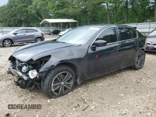 2011 Infiniti G25 x with VIN JN1DV6AR7BM653989, listed as a Copart auction lot 59695865 with 156,582 mi miles and Salvage title. Bid and sale history available at DreamBid. Image 1.