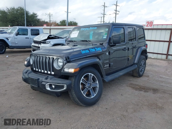 2023 Jeep Wrangler Sahara with VIN 1C4HJXEN6PW639004, listed as a IAAI auction lot 41174113 with 35,371 mi miles. Bid and sale history available at carsss.com. Image 20.