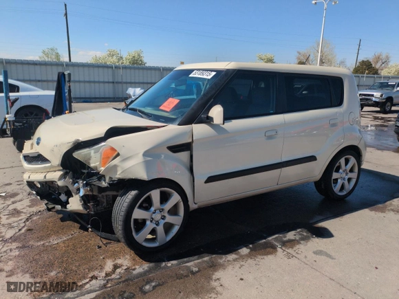 2010 Kia Soul + with VIN KNDJT2A29A7027200, listed as a Copart auction lot 53189315 with 0 mi miles and Salvage Title. Bid and sale history available at carsss.com. Image 1.