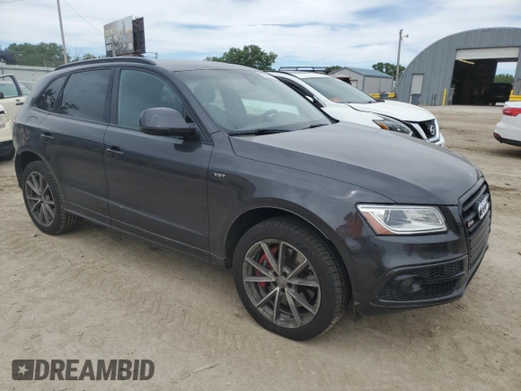 2016 Audi SQ5 Premium Plus with VIN WA1CCAFP3GA123594, listed as a Copart auction lot 57435495 with 149,996 mi miles and Salvage title. Bid and sale history available at DreamBid. Image 4.
