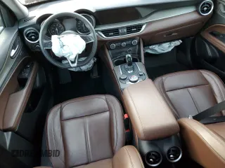 2019 Alfa Romeo Stelvio Ti with VIN ZASPAKBN8K7C45713, listed as a Copart auction lot 81956594 with Not provided miles and Salvage title. Bid and sale history available at DreamBid. Image 8.