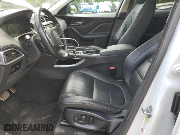 2017 Jaguar F-Pace 35t R-Sport with VIN SADCL2BVXHA047121, listed as a Copart auction lot 57283345 with 76,427 mi miles and Salvage title. Bid and sale history available at DreamBid. Image 7.