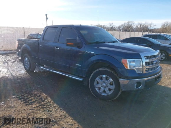 2013 Ford F-150 XL with VIN 1FTFW1ET7DFE08225, listed as a IAAI auction lot 41456280 with 161,922 mi miles. Bid and sale history available at carsss.com. Image 1.