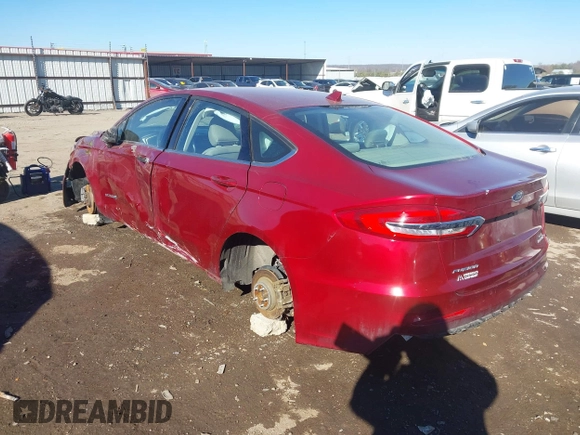 2019 Ford Fusion Hybrid SE with VIN 3FA6P0LU5KR189838, listed as a IAAI auction lot 41407401 with 134,834 mi miles. Bid and sale history available at carsss.com. Image 3.