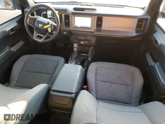 2023 Ford Bronco with VIN 1FMDE5BH9PLB30737, listed as a Copart auction lot 42602925 with 19,386 mi miles and Salvage Title. Bid and sale history available at DreamBid. Image 8.