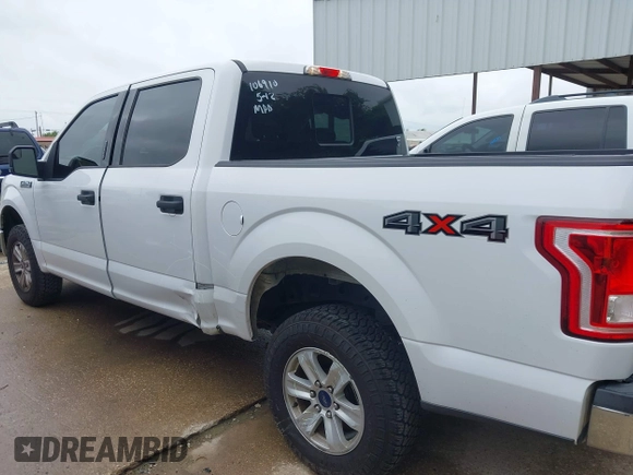 2017 Ford F-150 XL with VIN 1FTEW1EFXHKD12771, listed as a IAAI auction lot 42468240 with 106,212 mi miles and . Bid and sale history available at DreamBid. Image 6.