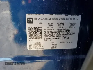 2023 GMC Terrain SLE with VIN 3GKALTEG4PL110618, listed as a Copart auction lot 45461365 with 73,107 mi miles and Salvage Title. Bid and sale history available at DreamBid. Image 13.