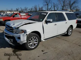 2017 Ford Expedition EL Limited with VIN 1FMJK1KT8HEA07915, listed as a Copart auction lot 48438235 with 147,301 mi miles and Salvage Title. Bid and sale history available at carsss.com. Image 1.
