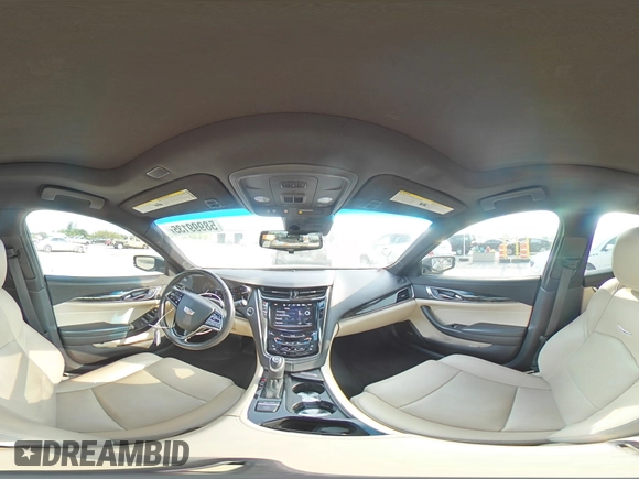 2017 Cadillac CTS Luxury AWD with VIN 1G6AX5SX7H0141380, listed as a Copart auction lot 58999135 with 91,003 mi miles and Salvage title. Bid and sale history available at DreamBid. Image 14.