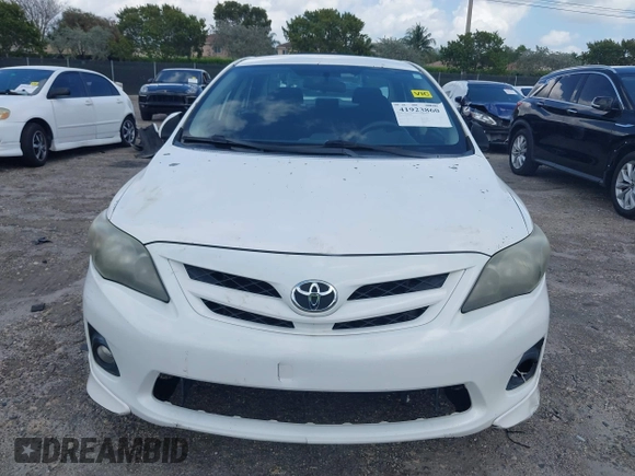 2013 Toyota Corolla L with VIN 5YFBU4EEXDP089483, listed as a IAAI auction lot 41923860 with 108,886 mi miles. Bid and sale history available at carsss.com. Image 6.