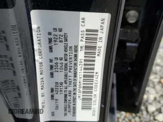 2019 Mazda Mazda3 Hatchback w/Premium Pkg with VIN JM1BPBNM1K1144391, listed as a Copart auction lot 48247493 with 33,407 mi miles. Bid and sale history available at carsss.com. Image 13.
