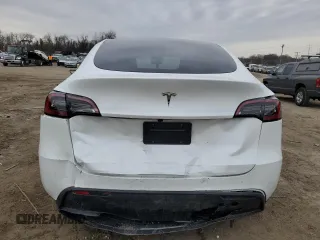 2025 Tesla Model Y Long Range with VIN 7SAYGDED1SF248427, listed as a Copart auction lot 43988825 with 1,891 mi miles and Salvage Title. Bid and sale history available at DreamBid. Image 6.