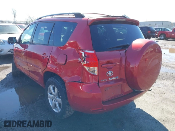 2008 Toyota RAV4 Ltd with VIN JTMZK31V086011778, listed as a IAAI auction lot 41855953 with 153,414 mi miles. Bid and sale history available at carsss.com. Image 3.