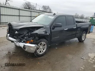2017 Chevrolet Silverado 1500 LT with VIN 1GCRCREC8HZ105737, listed as a Copart auction lot 43572325 with 104,580 mi miles and Salvage Title. Bid and sale history available at DreamBid. Image 1.