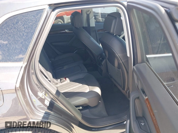 2020 Audi Q5 Premium with VIN WA1ANAFY7L2079002, listed as a IAAI auction lot 41889544 with 38,510 mi miles. Bid and sale history available at carsss.com. Image 8.