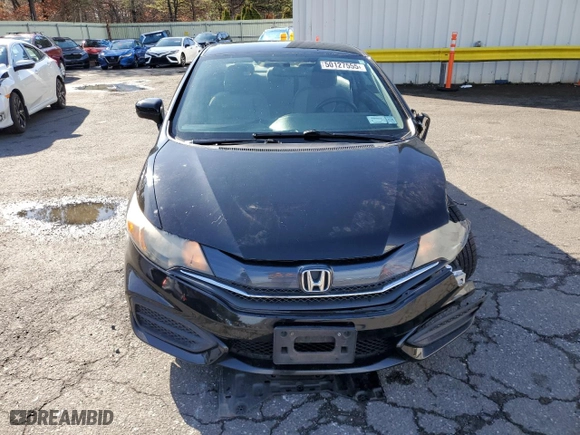 2015 Honda Civic Coupe LX with VIN 2HGFG3B52FH512591, listed as a Copart auction lot 50127555 with 93,155 mi miles and Salvage Title. Bid and sale history available at carsss.com. Image 5.