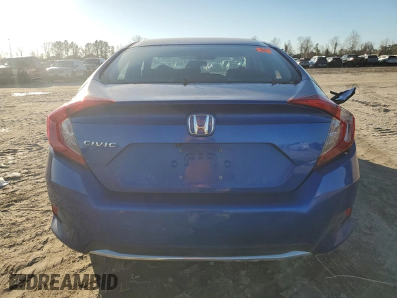 2020 Honda Civic LX with VIN 2HGFC2F65LH575074, listed as a Copart auction lot 43221205 with Not provided miles and Salvage title. Bid and sale history available at DreamBid. Image 6.