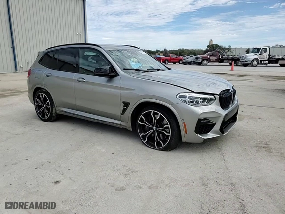 2020 BMW X3 M Competition with VIN 5YMTS0C0XLLA58035, listed as a Copart auction lot 42743124 with 47,680 mi miles. Bid and sale history available at carsss.com. Image 12.