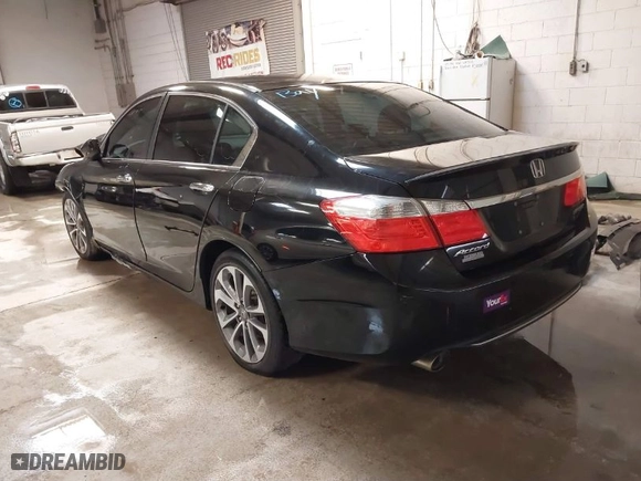 2014 Honda Accord Sedan Sport with VIN 1HGCR2F53EA306887, listed as a IAAI auction lot 41369995 with 97,506 mi miles. Bid and sale history available at carsss.com. Image 3.