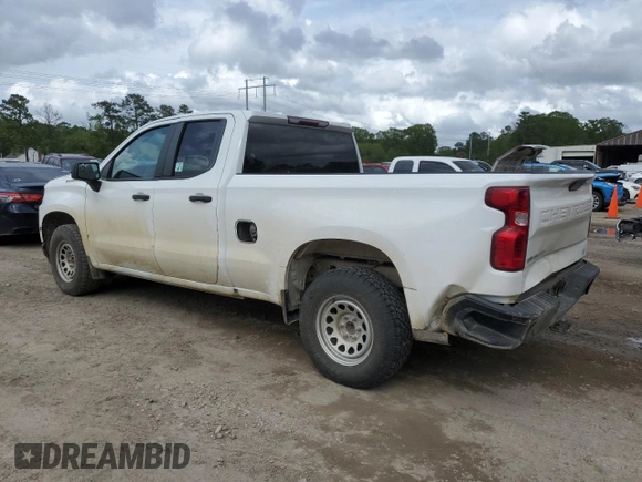 2020 Chevrolet Silverado 1500 Work Truck with VIN 1GCRWAEF8LZ334866, listed as a Copart auction lot 51625295 with 184,947 mi miles and Salvage Title. Bid and sale history available at DreamBid. Image 2.