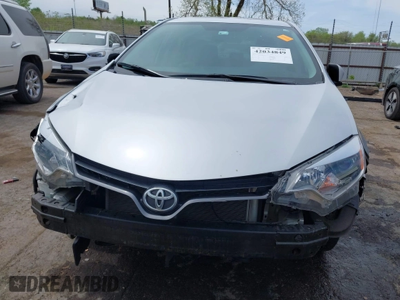 2016 Toyota Corolla L with VIN 5YFBURHE8GP540861, listed as a IAAI auction lot 42034849 with 37,443 mi miles and . Bid and sale history available at DreamBid. Image 13.
