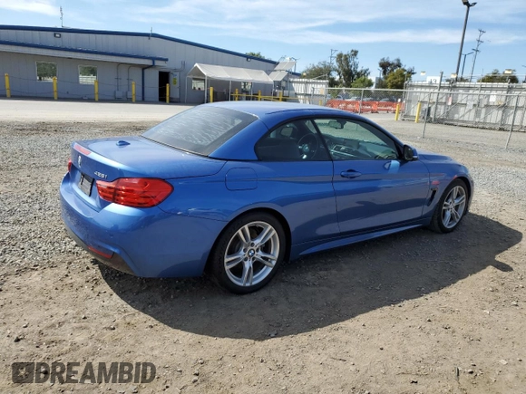 2015 BMW 4 Series 428i with VIN WBA3V7C53FP772021, listed as a Copart auction lot 50840895 with 69,847 mi miles and Salvage Title. Bid and sale history available at carsss.com. Image 3.
