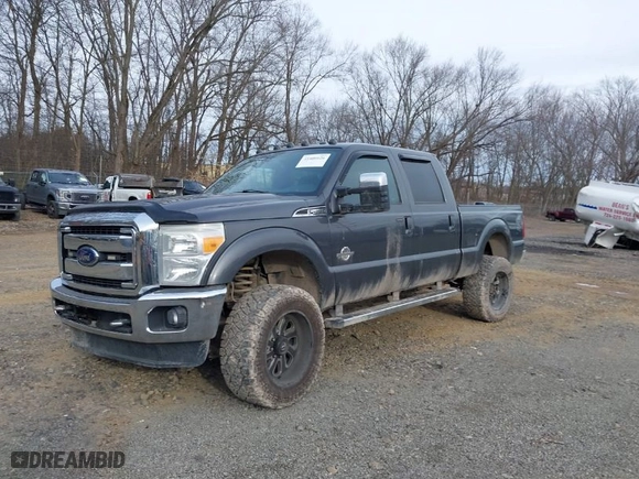 2015 Ford Super Duty F-250 SRW Lariat with VIN 1FT7W2BT5FEB50696, listed as a IAAI auction lot 41406626 with 106,993 mi miles. Bid and sale history available at carsss.com. Image 2.