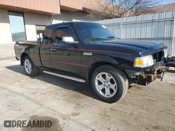 2008 Ford Ranger XLT with VIN 1FTZR45E78PA62135, listed as a Copart auction lot 52563195 with 122,554 mi miles and Salvage Title. Bid and sale history available at carsss.com. Image 4.