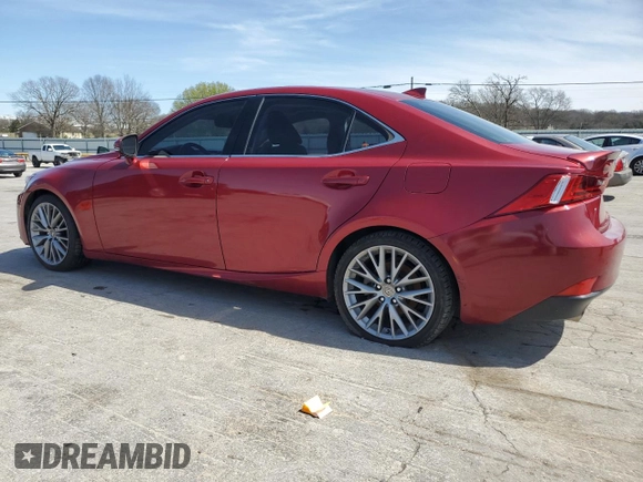 2015 Lexus IS 250 with VIN JTHCF1D2XF5017427, listed as a Copart auction lot 49825695 with 115,850 mi miles and Salvage Title. Bid and sale history available at DreamBid. Image 2.