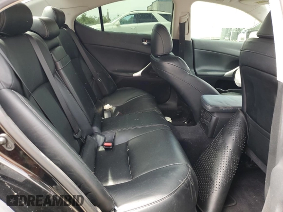 2012 Lexus IS 350 with VIN JTHBE5C21C5029923, listed as a Copart auction lot 54266105 with 209,009 mi miles and Salvage title. Bid and sale history available at DreamBid. Image 10.