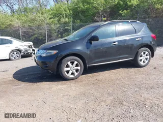2009 Nissan Murano SL with VIN JN8AZ18W99W151524, listed as a IAAI auction lot 42074264 with 160,160 mi miles. Bid and sale history available at carsss.com. Image 2.