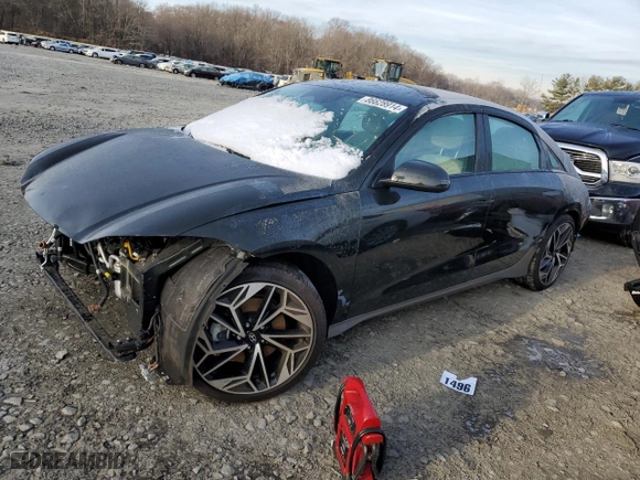 2023 Hyundai IONIQ 6 SEL with VIN KMHM34AC1PA025787, listed as a Copart auction lot 86628914 with NaN miles and Salvage Title. Bid and sale history available at carsss.com. Image 1.