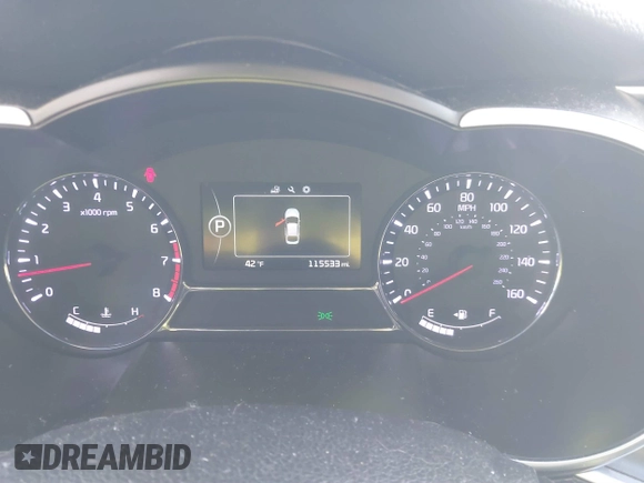 2014 Kia Optima SXL Turbo with VIN 5XXGR4A65EG327515, listed as a IAAI auction lot 41876799 with 115,533 mi miles and . Bid and sale history available at DreamBid. Image 7.
