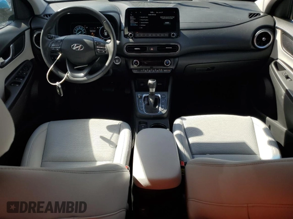 2022 Hyundai Kona Limited with VIN KM8K53A35NU911229, listed as a Copart auction lot 42786925 with 10,110 mi miles and Salvage Title. Bid and sale history available at carsss.com. Image 8.