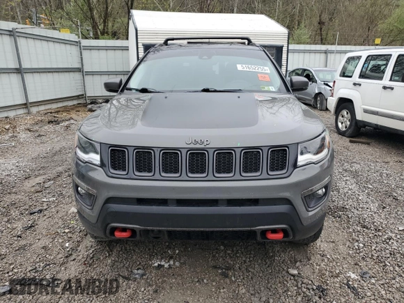 2021 Jeep Compass Trailhawk with VIN 3C4NJDDB2MT566157, listed as a Copart auction lot 51652255 with 47,284 mi miles and Salvage title. Bid and sale history available at DreamBid. Image 5.