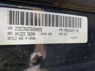 2016 Chrysler 300 with VIN 2C3CCAGG7GH244252, listed as a IAAI auction lot 41840199 with 134,844 mi miles. Bid and sale history available at carsss.com. Image 9.