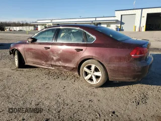 2013 Volkswagen Passat SE w/Sunroof with VIN 1VWBP7A33DC061222, listed as a Copart auction lot 45636395 with 127,218 mi miles and Salvage Title. Bid and sale history available at carsss.com. Image 2.