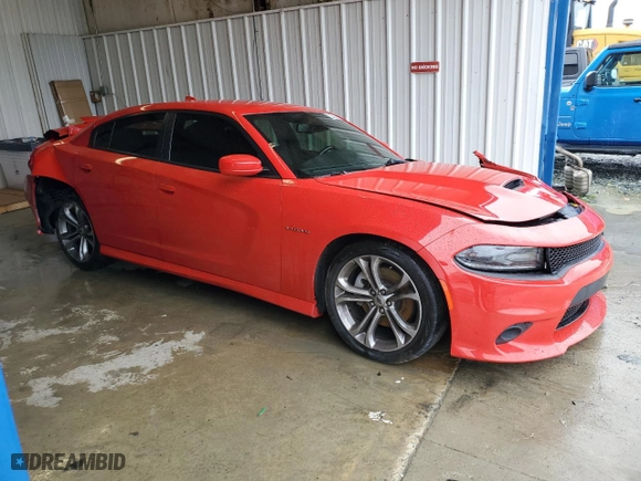2021 Dodge Charger R/T with VIN 2C3CDXCT2MH583984, listed as a Copart auction lot 44998295 with 81,986 mi miles and Clean Title. Bid and sale history available at carsss.com. Image 4.